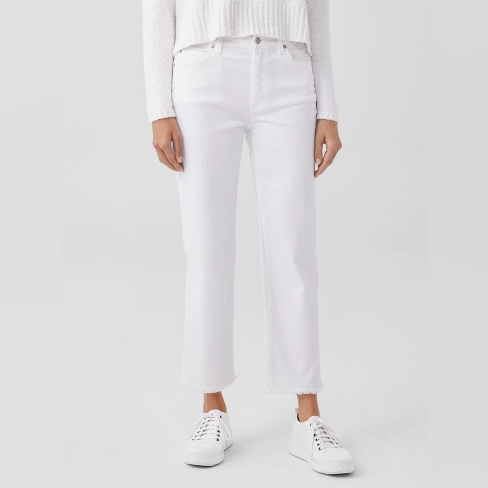 Eileen Fisher Organic Cotton Denim Straight Jeans